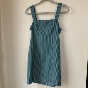Forever 21 Teal Striped Mini Dress